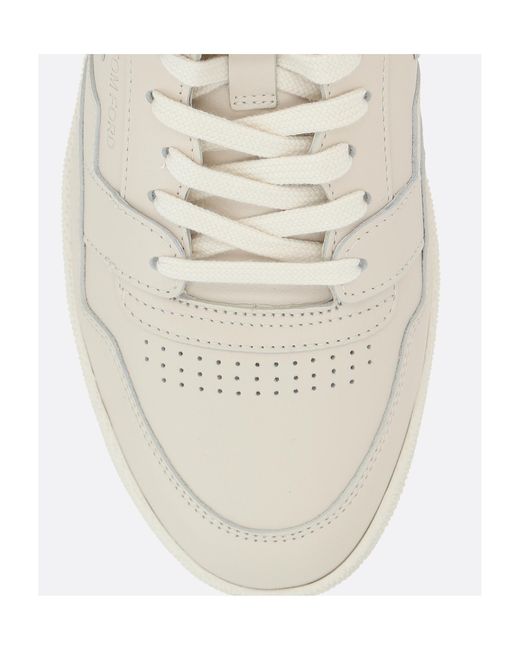 Tom Ford White Logo-Debossed Lace-Up Sneakers for men
