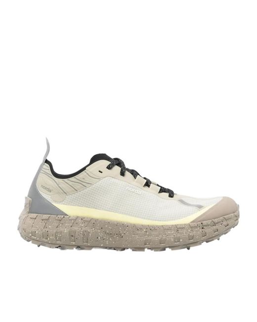 Norda White Lace-Up Sneakers for men