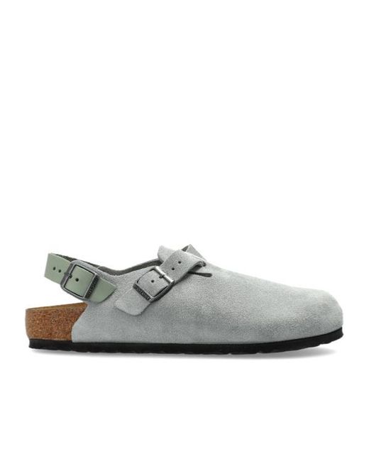 Birkenstock Gray Tokio Ii Suede Clogs for men