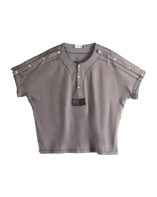 Kiko Kostadinov Gray Sargo Crewneck T-Shirt for men