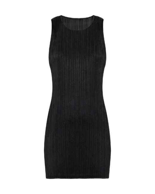 Pleats Please Issey Miyake Black Pleats Please Issey Miyake Sleeveless Dress