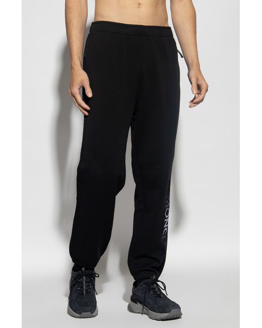 Moncler Black Logo Jogging Trousers for men
