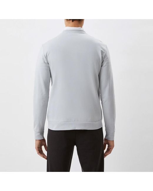 EA7 Gray Logo Round-Necked Sweater for men