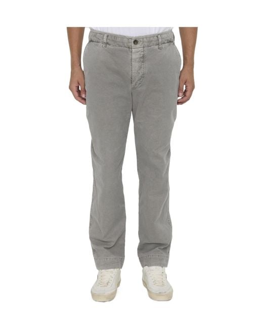 James Perse Gray Canvas Drawstring Pants for men