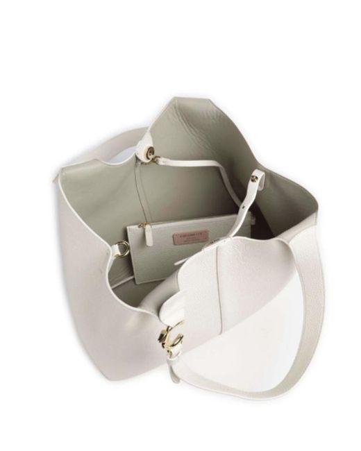 Coccinelle White C-Easy Large Shoulder Bag