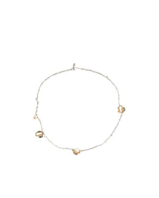 Marni White Metal Necklaces