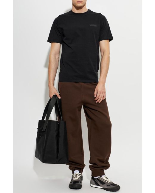 Givenchy Brown Elastic Waist Sports Pants for men