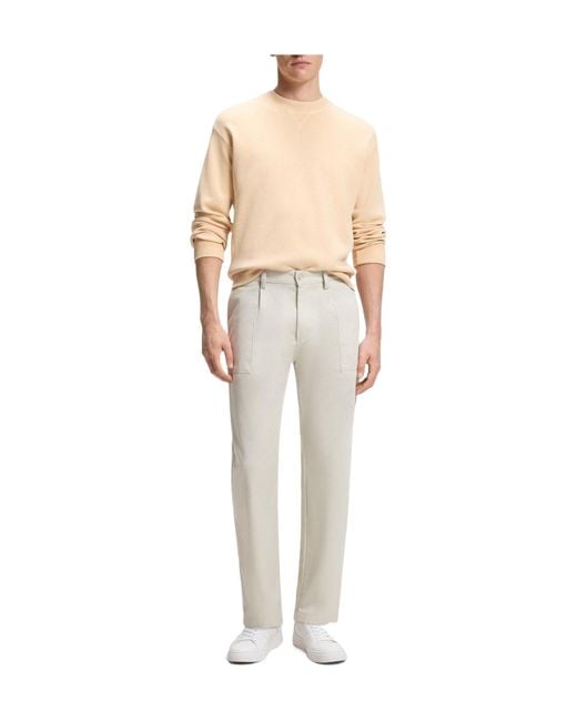 Boss Gray Solid Color Casual Long Pants for men