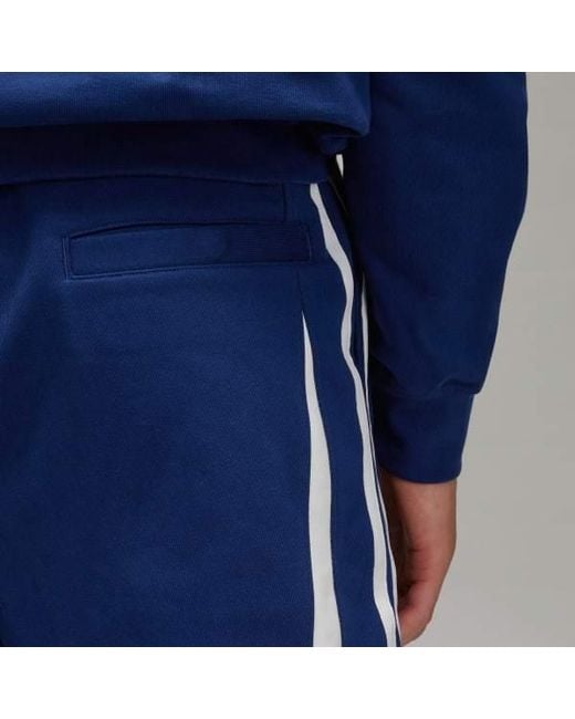 Y-3 Blue M French Terry Cutline Shorts for men