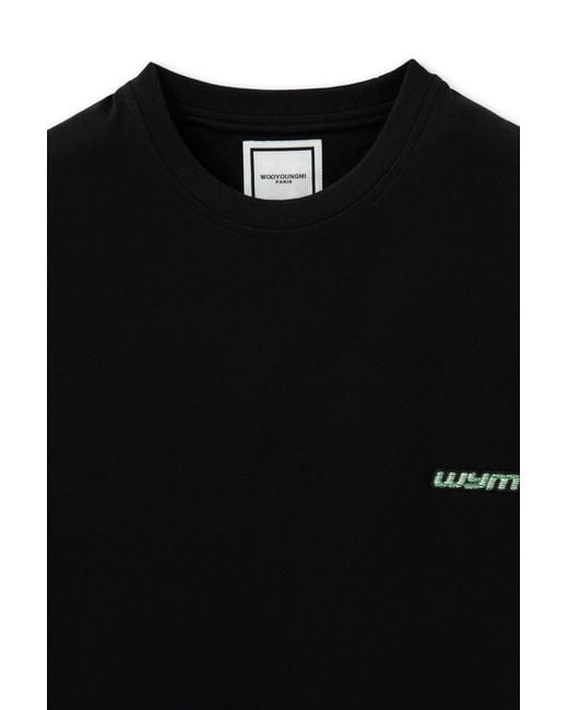 Wooyoungmi Black Short-Sleeved T-Shirt for men
