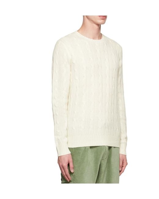 Polo Ralph Lauren Natural Crewneck Knitted Jumper for men