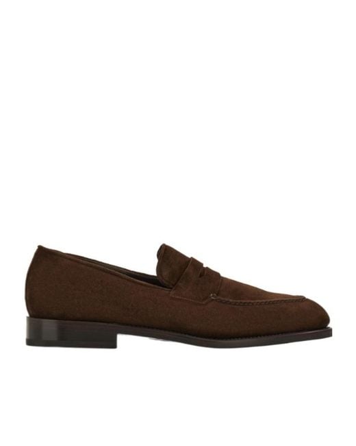 Ferragamo Brown Tramezza Penny Loafer for men