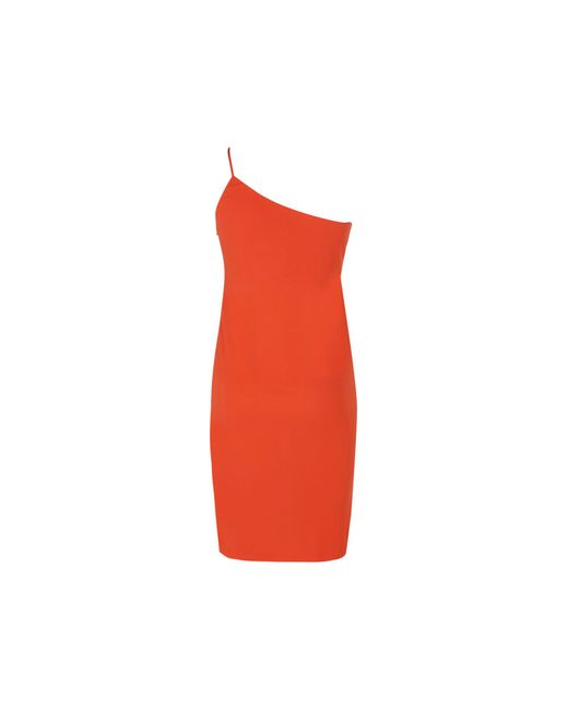 DSquared² Red One Shoulder Mini Dress