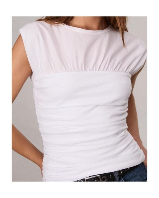 Rag & Bone White Sleeveless T-Shirt