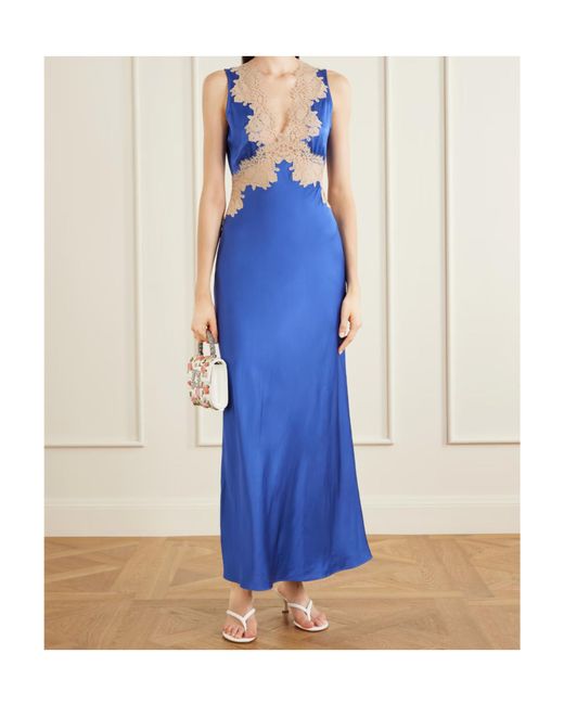 Rixo Blue Sleeveless Dress