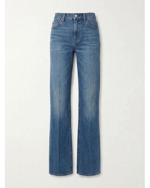 Gucci Blue Flared Stretch Denim Jeans