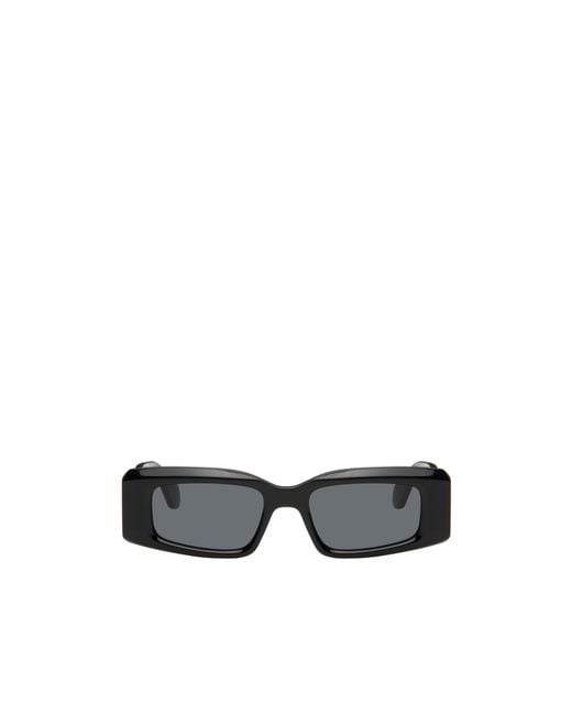 Alaïa White Alaïa Rectangle Frame Sunglasses