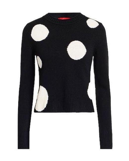 MAX&Co. Black Polka Dot Knit Sweater