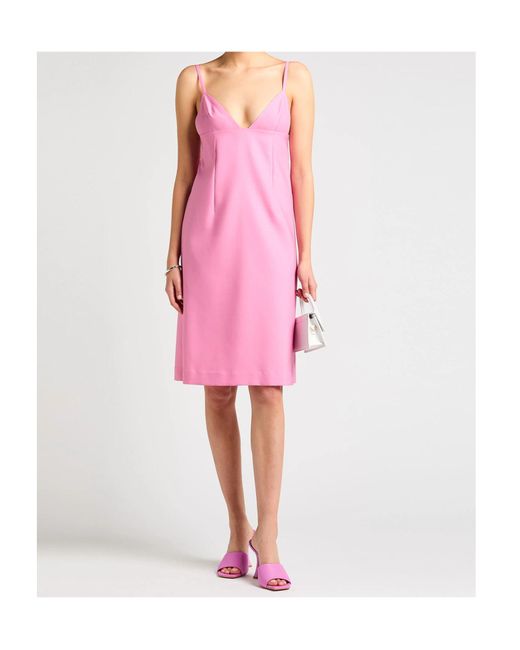 Jacquemus Pink Sleeveless Dress
