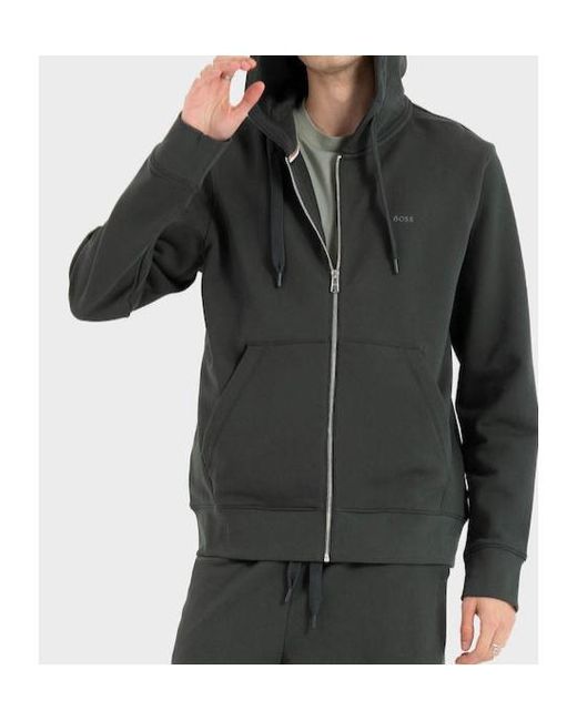 Boss Black Long-Sleeved Hooded Sweatshirt for men