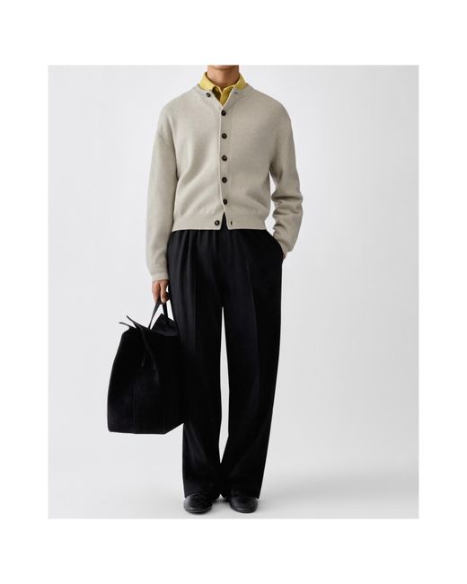Jacquemus White Long-Sleeve Knit Cardigan for men