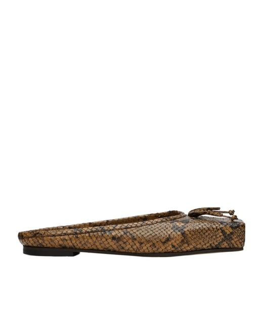 Jacquemus Brown La Casa Series Snake Pattern Embossing