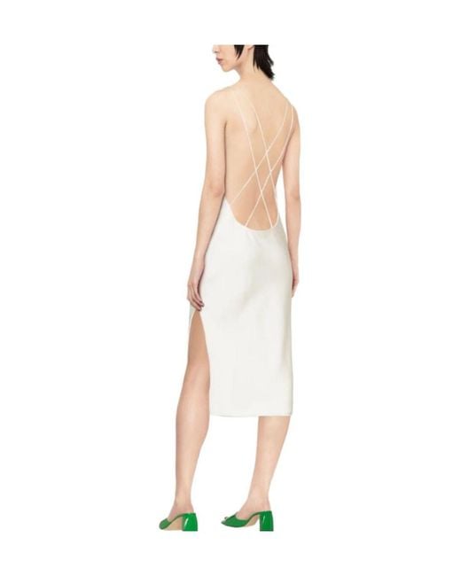 ROTATE BIRGER CHRISTENSEN White Bare-Back Halter Skirt