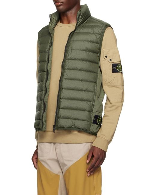 Stone Island Green Vests for men