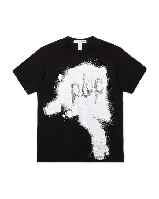 Comme des Garçons Black Print Short Sleeve T-Shirt for men