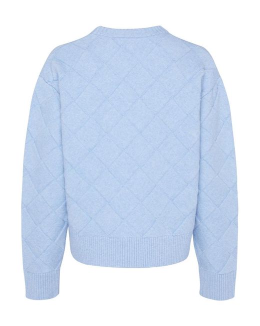 Bottega Veneta Blue Round Neck Sweater