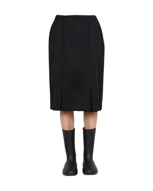 Raf Simons Black Tailored Cut Skirt