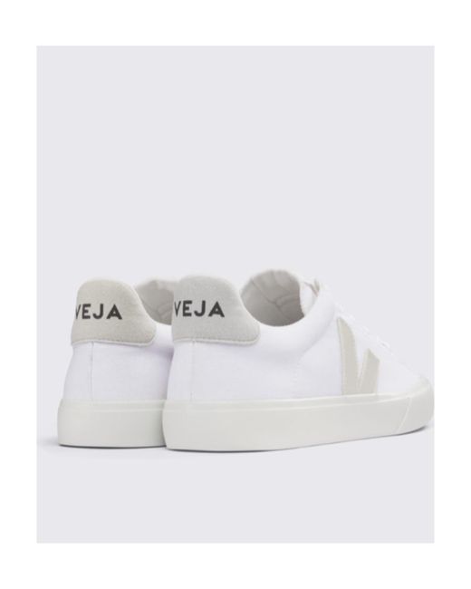 Veja White Campo Low-Top Sneakers for men