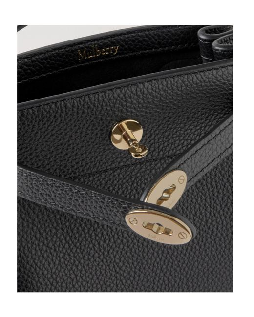 Mulberry Black Islington Turn Lock Bucket Bag