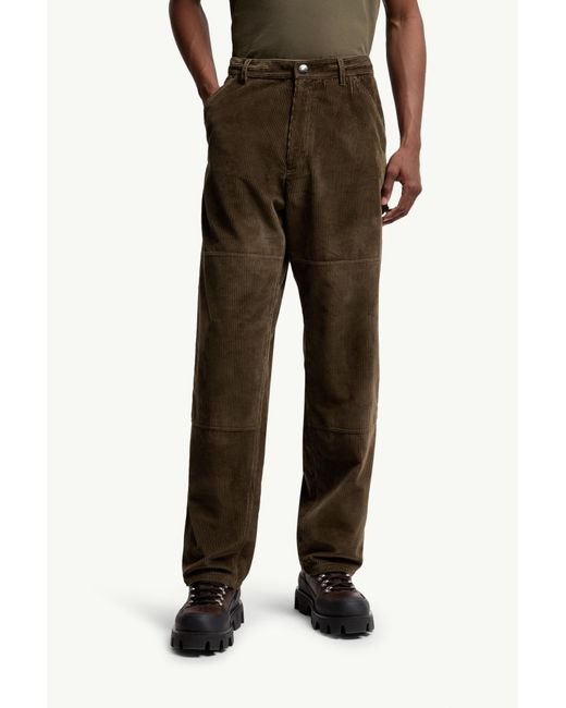 Moncler Brown Corduroy Jogging Pants for men