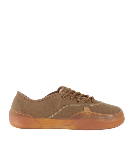ERL Brown Round Toe Low-Top Casual Shoes for men