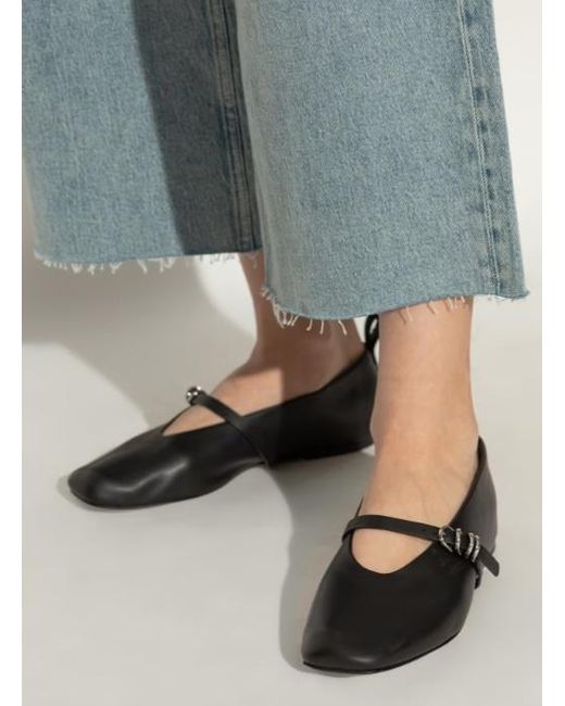 Rag & Bone Black Buckle Mary Jane Shoes