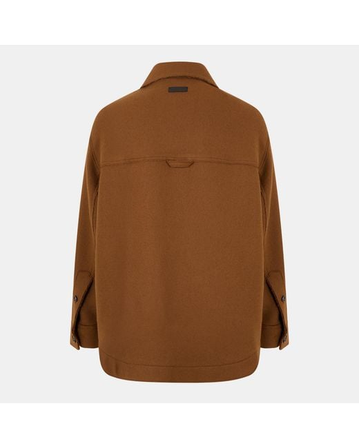 AMI Brown Fashionable Casual Coat for men