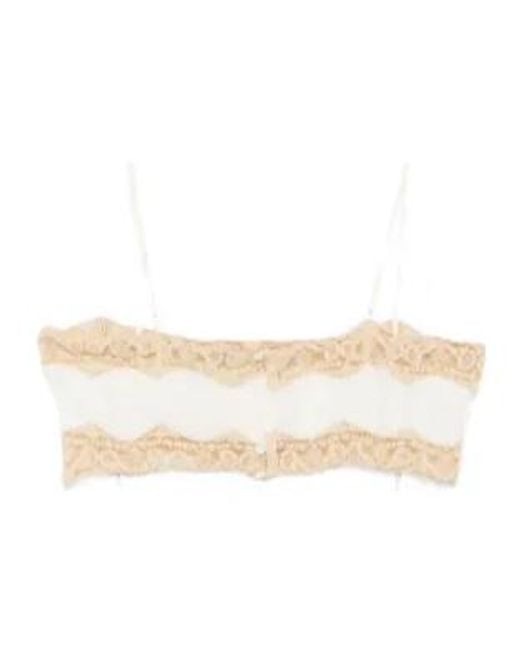 Bode Natural Trousseau Lace Bra