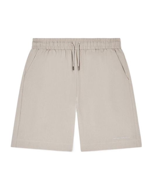 Emporio Armani Gray Elastic Waist Shorts for men