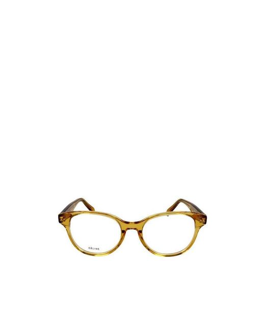 Céline Metallic Logo Transparent Flat Lens