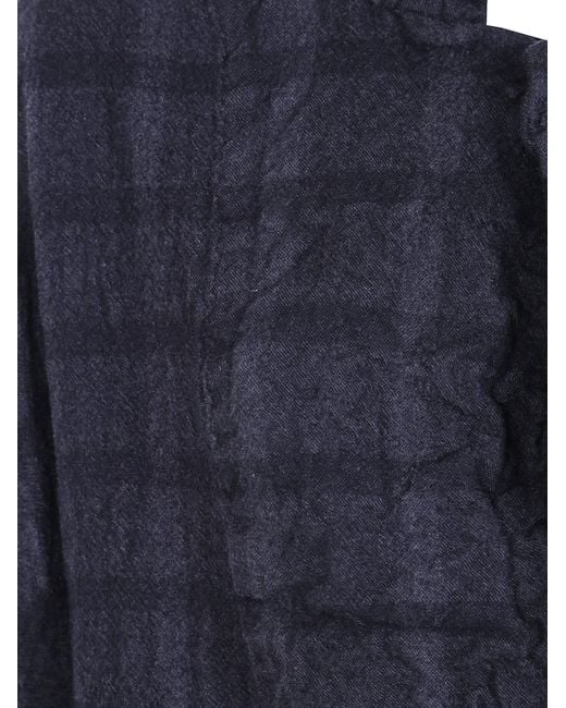 Daniela Gregis Blue 'Papavero Briciole' Washed Coat