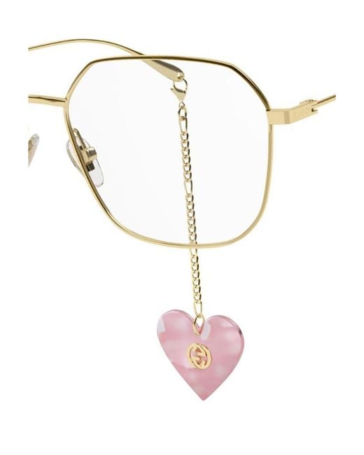 Gucci White Eyewear Square Frame Glasses