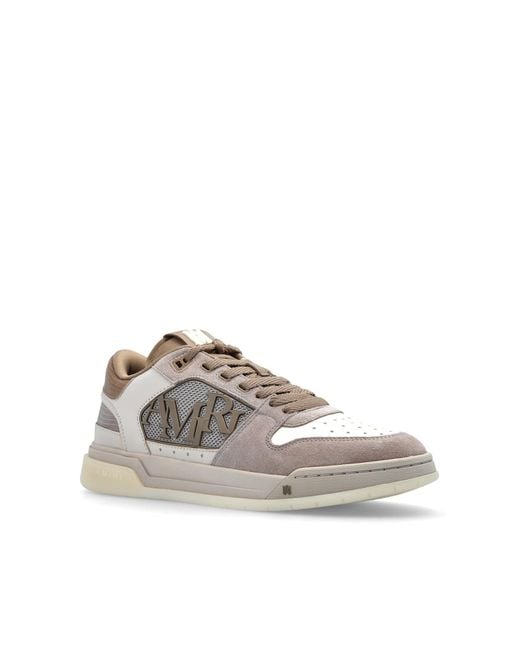 Amiri Gray Lace-Up Low-Top Sneakers for men