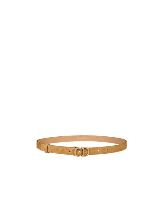 Dior White Saddle Belt