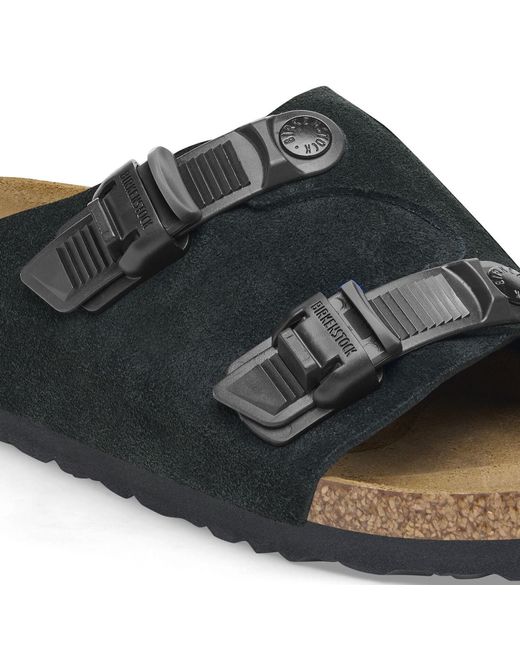 Birkenstock Black Zürich Tech Buckle Detailed Sandals for men