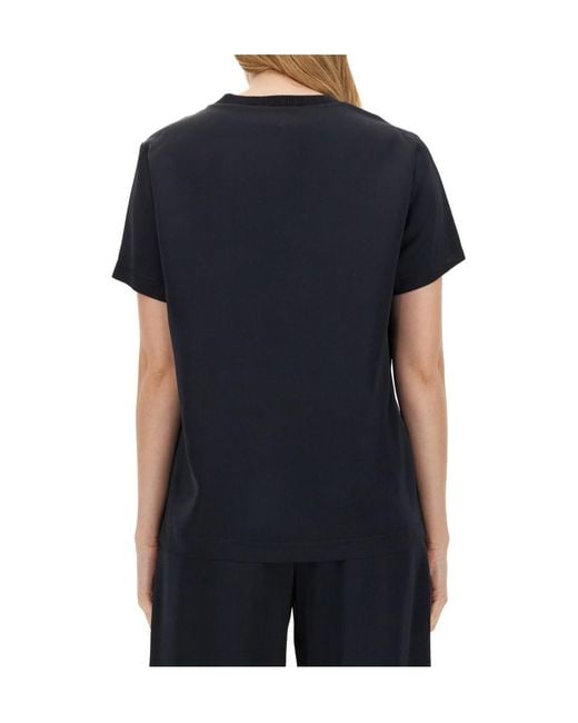 Fabiana Filippi Black Item O-Neck Short-Sleeved T-Shirt
