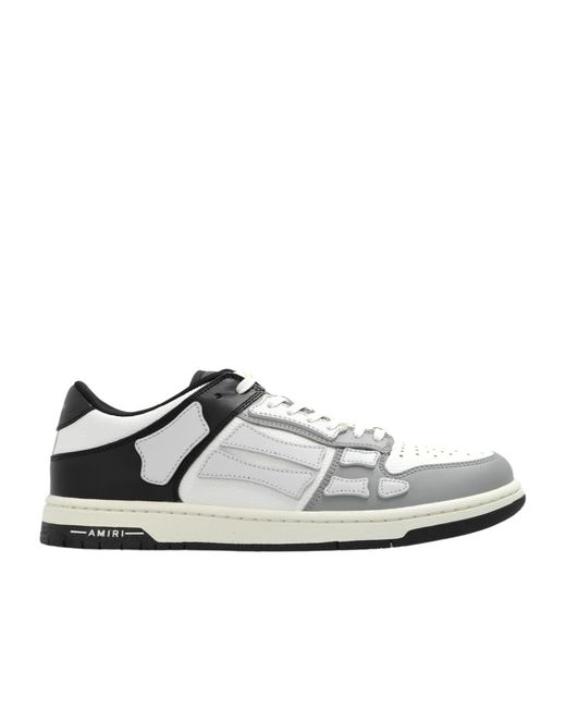 Amiri White Two-Tone Skel Top Low Sneaker for men