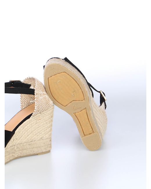 Castaner Black 100Mm Bianca Espadrilles