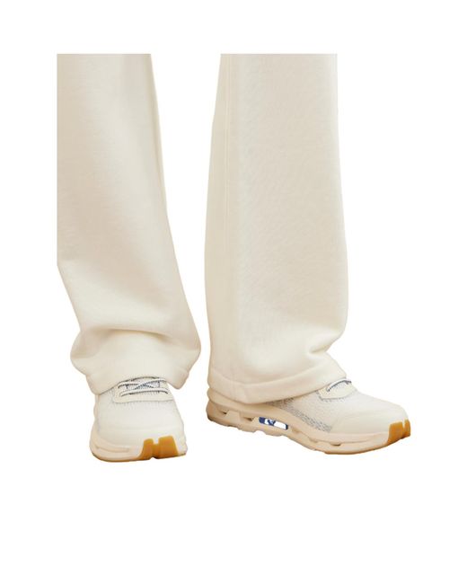 On Shoes White Cloudzone Moon Sneakers