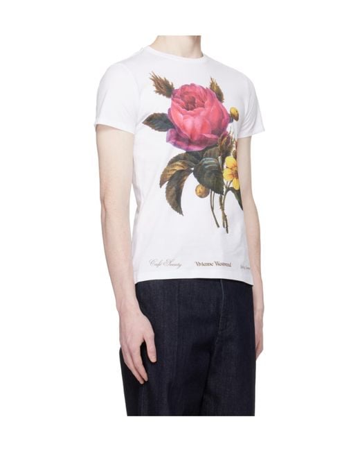 Vivienne Westwood White Printed Crewneck T-Shirt